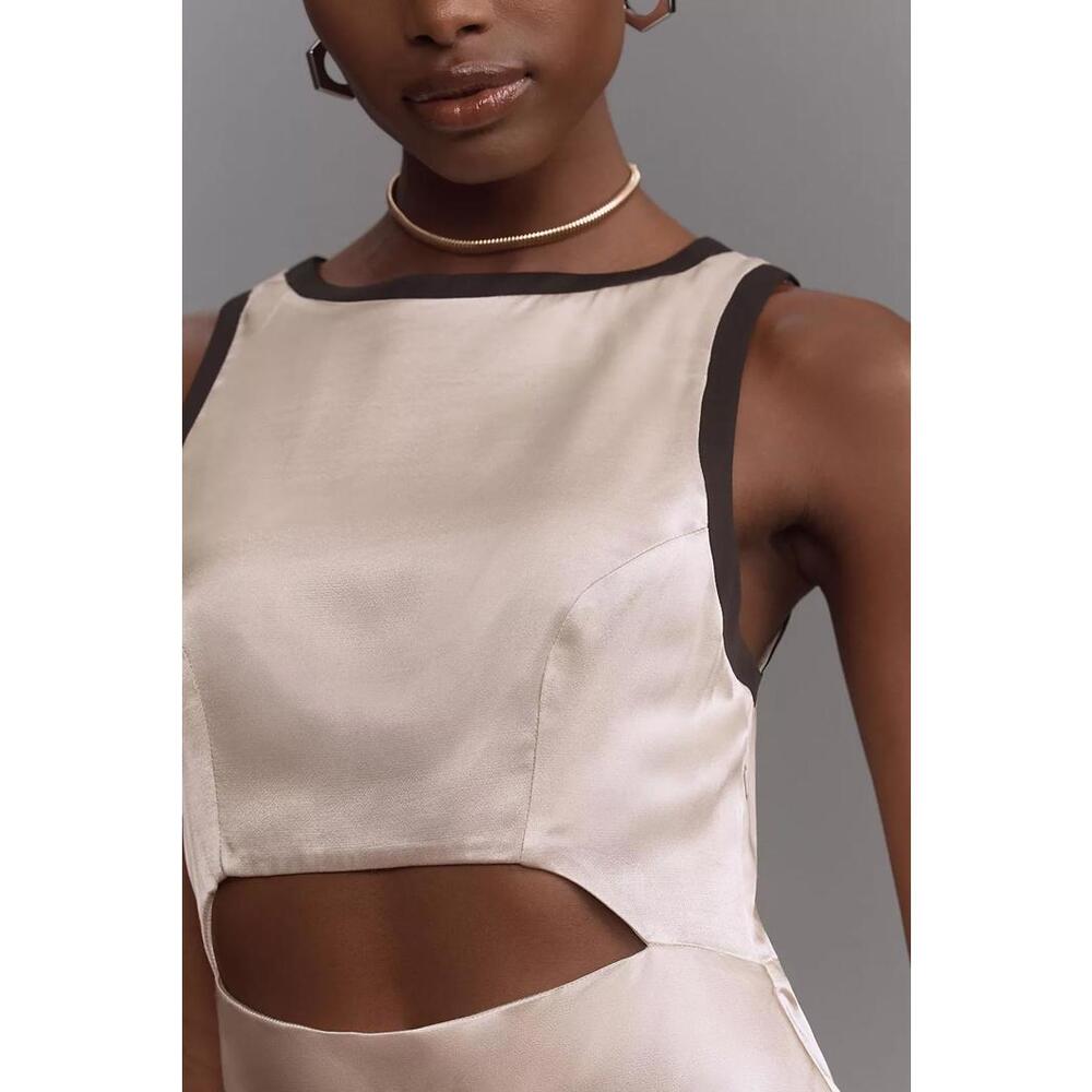 Anthropologie - Elegant Women's Maxi Dress with Cutout Detail, size L - Picture 2 of 13